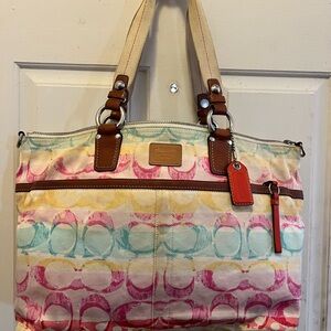 COACH SIGNATURE DIAPER BAG